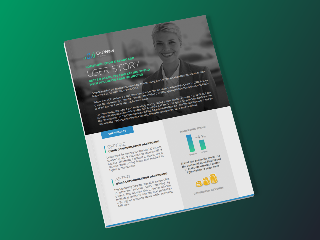 Communication Dashboard User Story