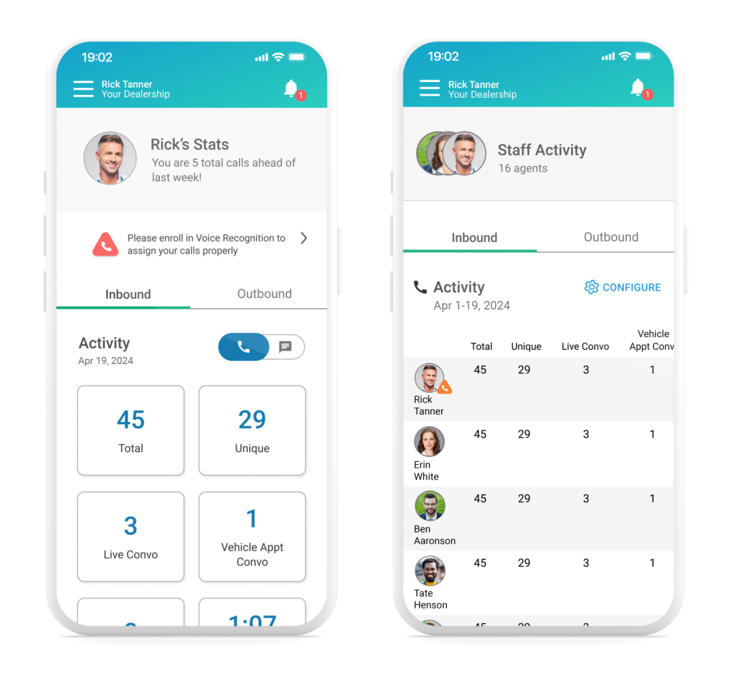 app staff activity